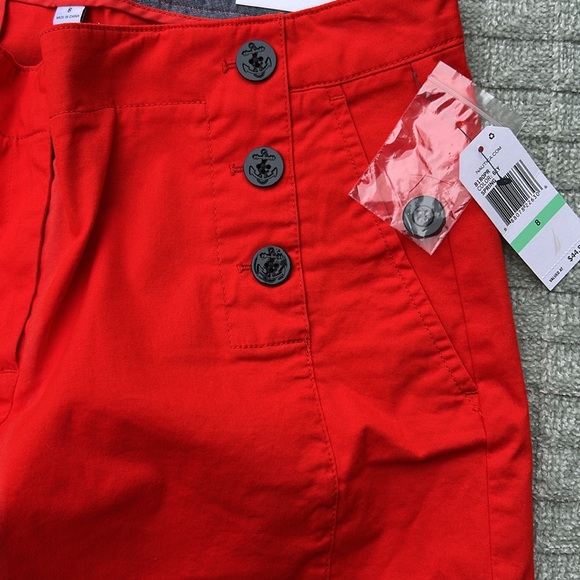 Nautica Orange High Waist Shorts - Picture 7 of 14
